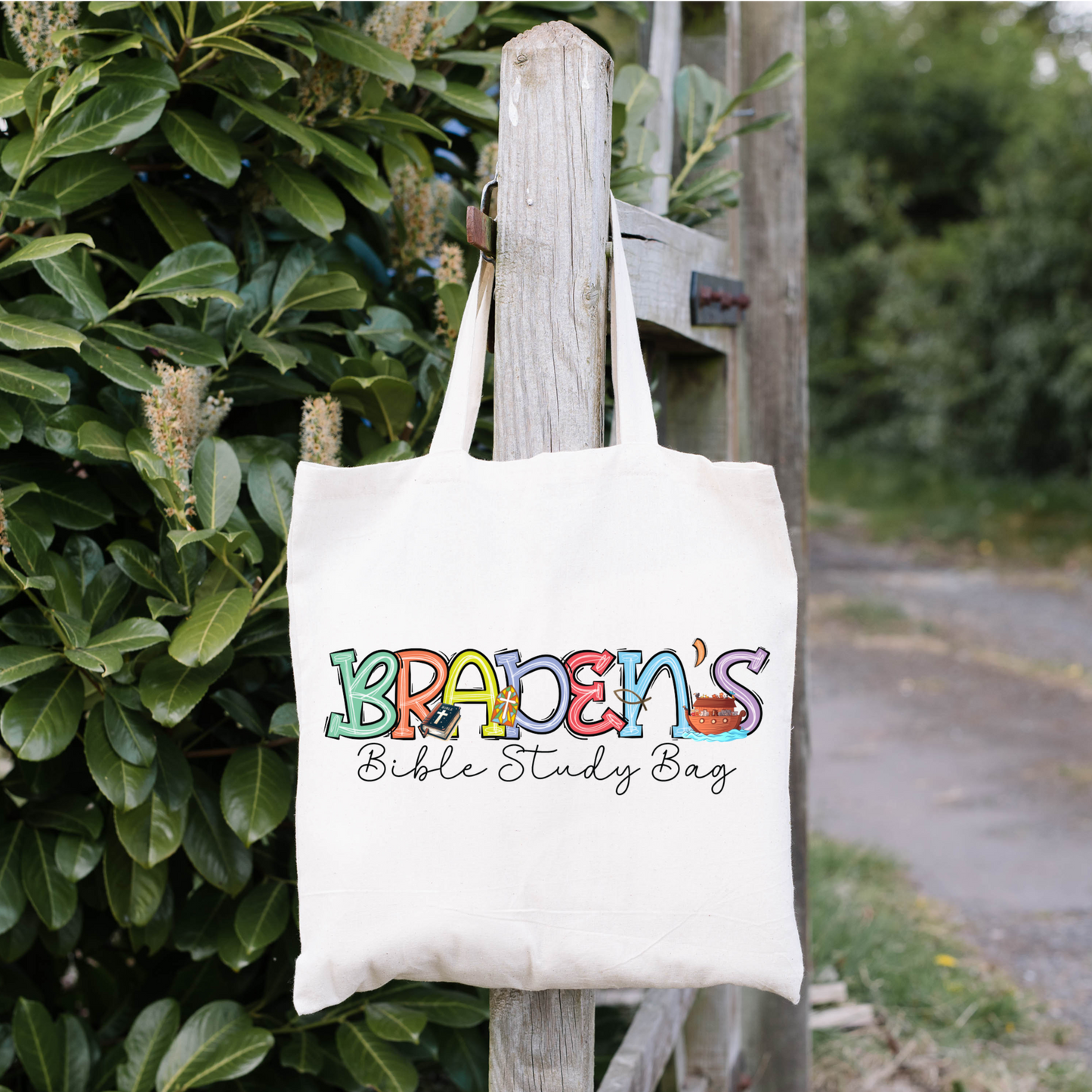Personalized Boys Bible Study Bag