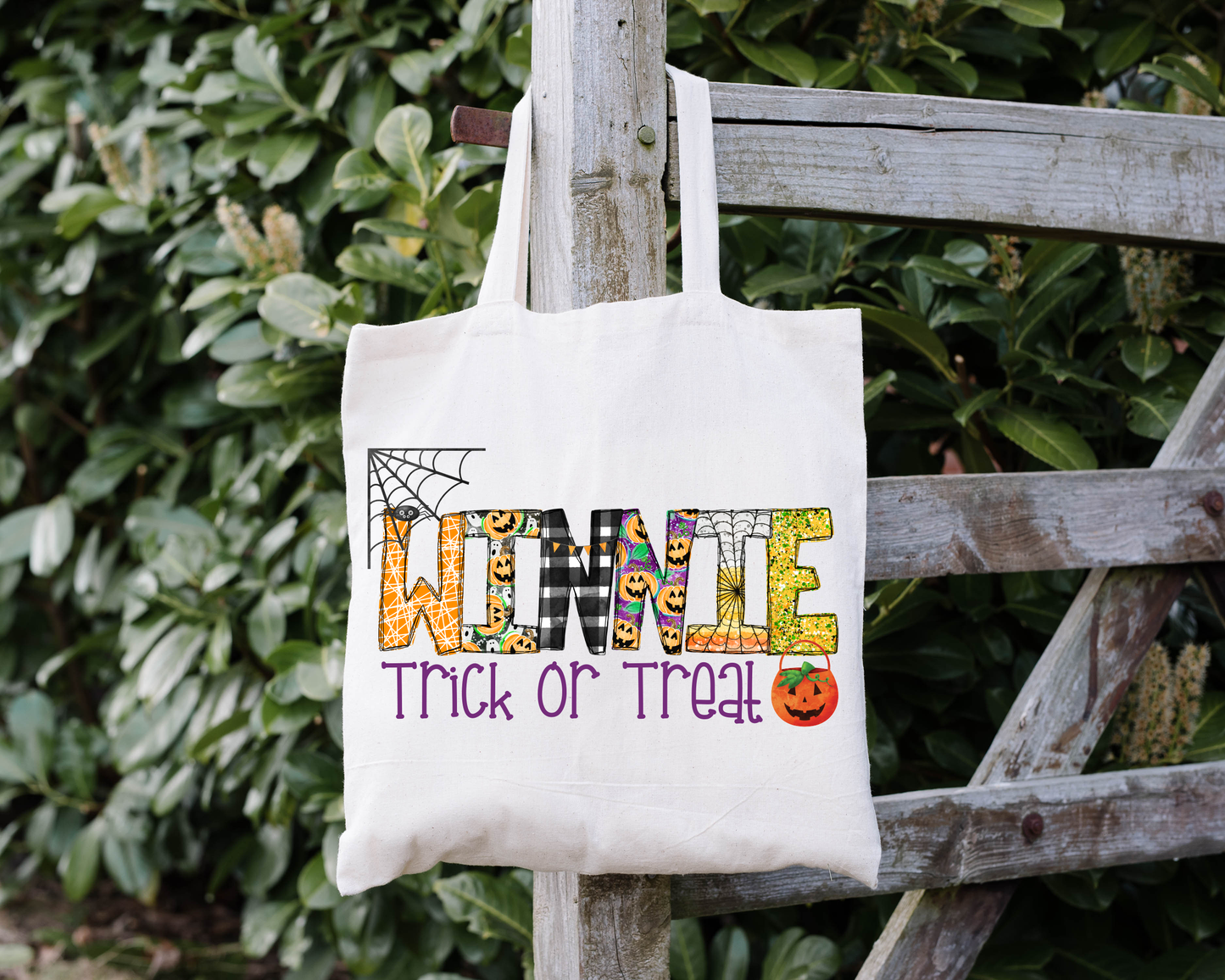 Girls Name Trick or Treat Bag