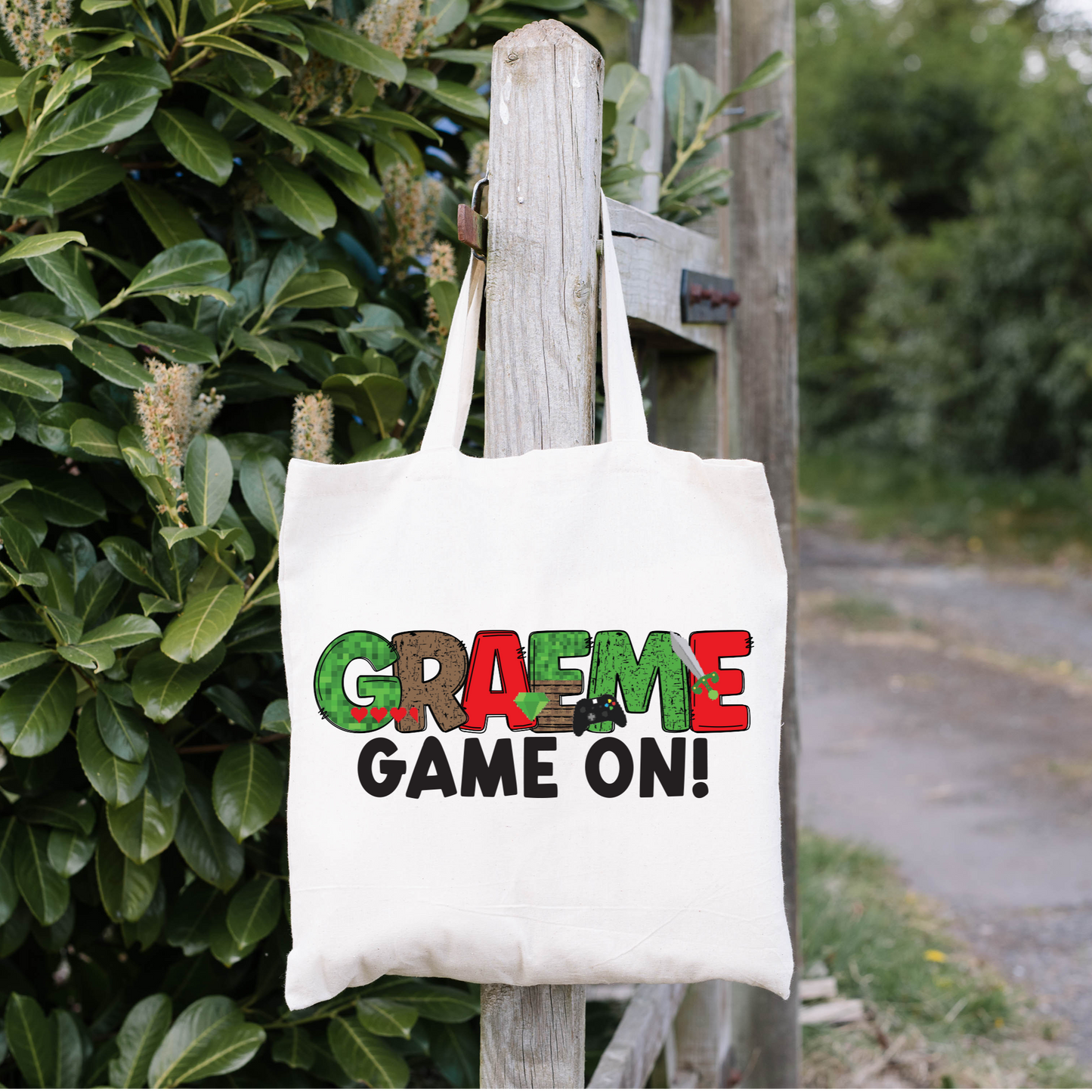Personalized Kids Gamer Tote Bag